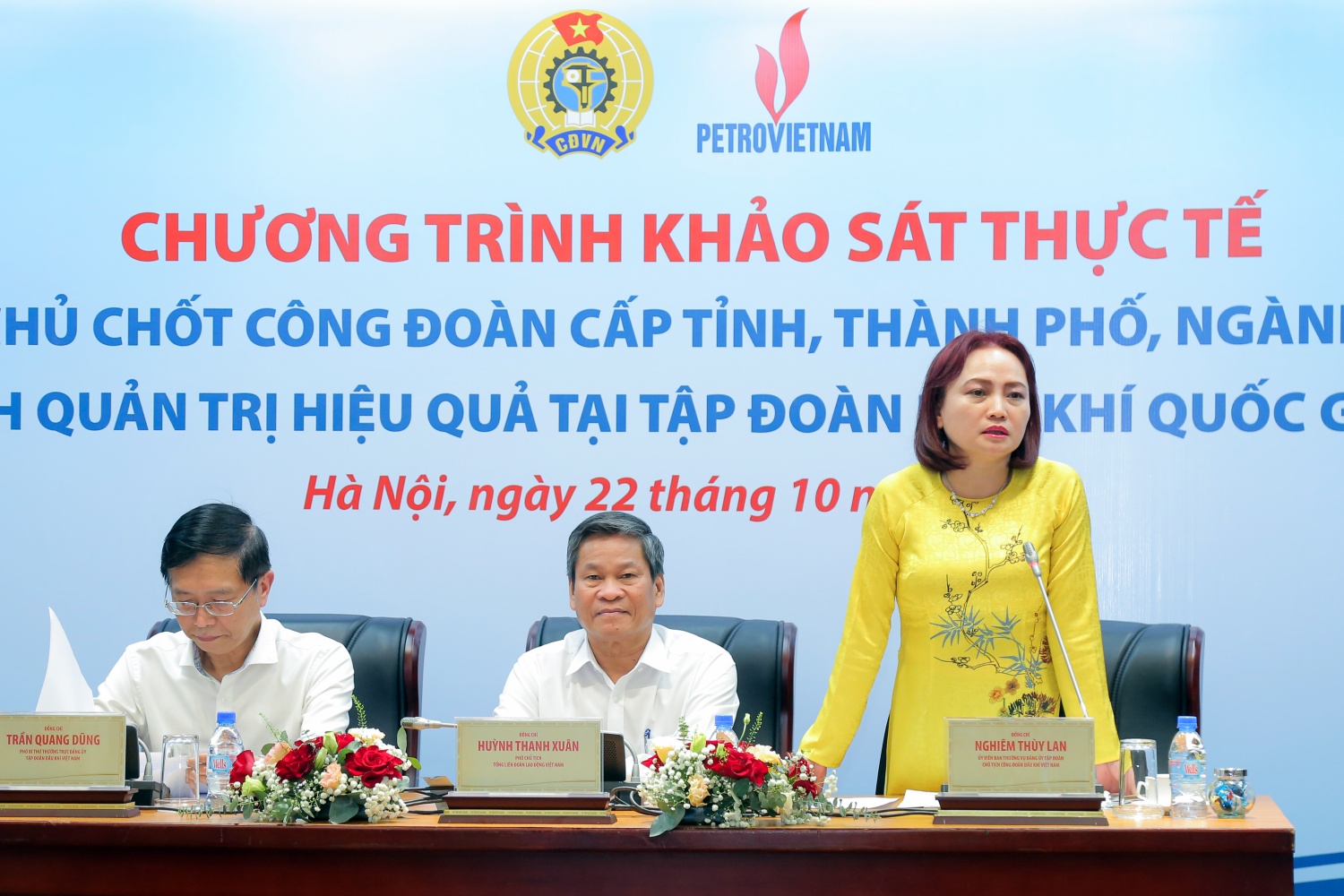 Lớp cán bộ chủ chốt công đoàn cấp tỉnh, thành phố, ngành Trung ương khảo sát, học tập mô hình quản trị tại Petrovietnam